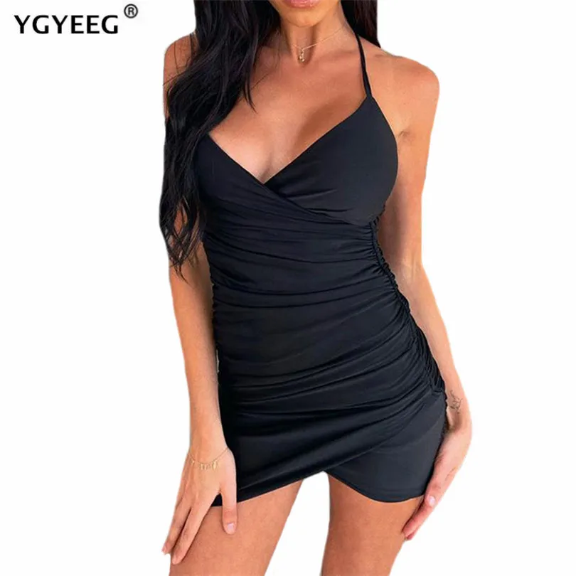 YGYEEG Women Sexy Bodycon Party Dress Backless Spaghetti Straps Deep V-Neck Clubwear Mini Cross Back Bandage Club Drop Shipping
YGYEEG Women Sexy Bodycon Party Dress Backless Spaghetti Straps Deep V-Neck Clubwear Mini Cross Back Bandage Club Drop Shipping