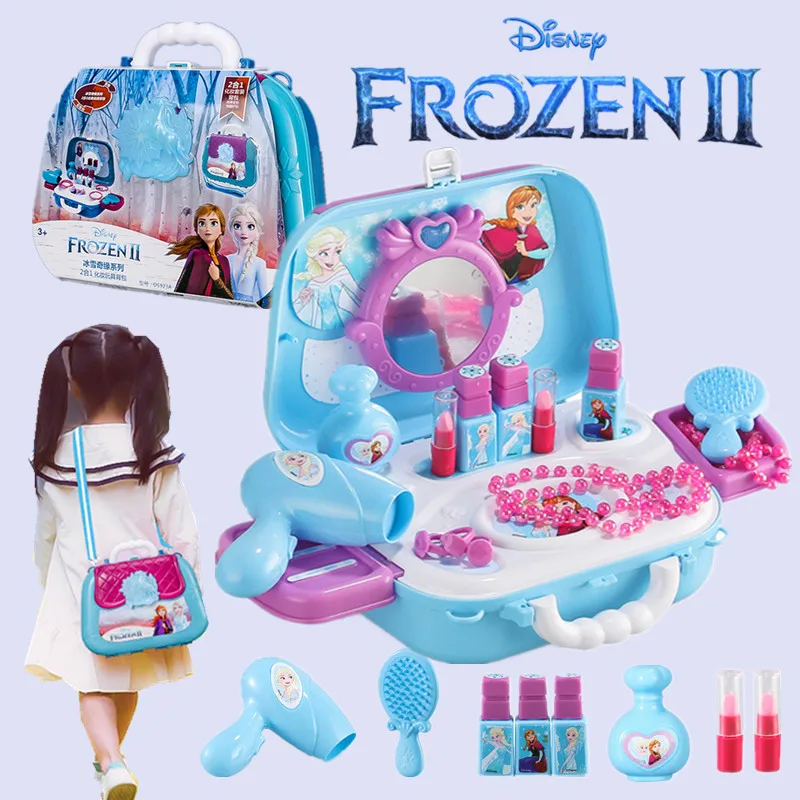 New Disney Frozen Elsa Anna Girls Dressing Make Up Bag Princess Makeup Toys Kid Beauty Simulation Dressing Table Fashion
New Disney Frozen Elsa Anna Girls Dressing Make Up Bag Princess Makeup Toys Kid Beauty Simulation Dressing Table Fashion
