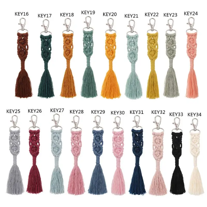 Tassel Keychain Macrame Key Chain Key Ring for Ladies Handmade Bag Charm Gift P31B
Tassel Keychain Macrame Key Chain Key Ring for Ladies Handmade Bag Charm Gift P31B