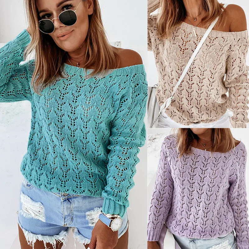 Knitwear 2020 Autumn and Winter New European and American Leisure Hollow Sexy Loose Sweater for Women Clothing Hollow Out
Knitwear 2020 Autumn and Winter New European and American Leisure Hollow Sexy Loose Sweater for Women Clothing Hollow Out