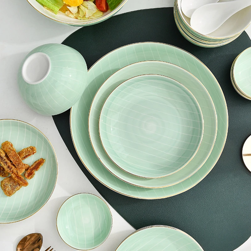 Kitchen Plates And Bowls Set European Porcelaine Sauce Dish Soup Bowl Plates Set Ceramic Dinnerware Talheres Home Utensils PZ50 
Kitchen Plates And Bowls Set European Porcelaine Sauce Dish Soup Bowl Plates Set Ceramic Dinnerware Talheres Home Utensils PZ50