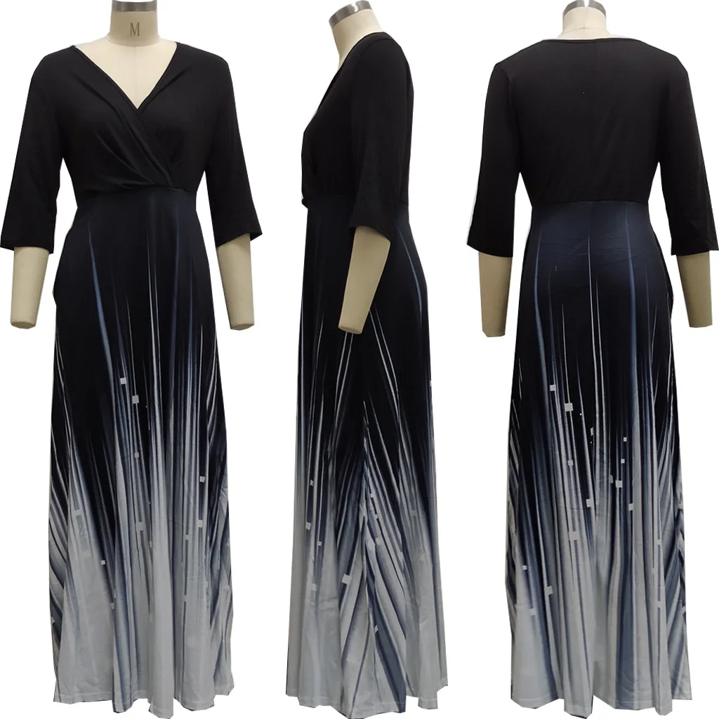 Autumn Women's Dress Black Mid Sleeve V-Neck Sexy Fashion Split Ladies Dress Fall New Arrival Woman Hot Sale Long Dresses
Autumn Women's Dress Black Mid Sleeve V-Neck Sexy Fashion Split Ladies Dress Fall New Arrival Woman Hot Sale Long Dresses