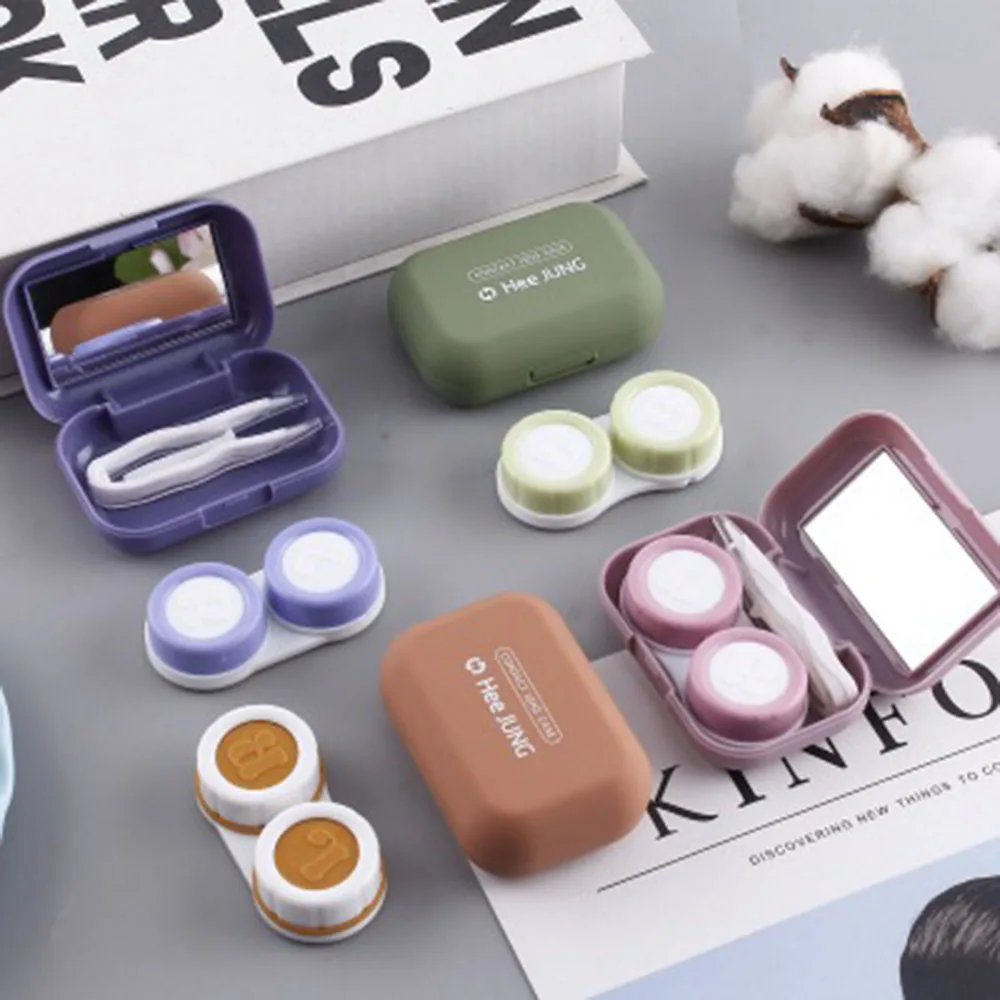 New Frosted Mini Rubber Paint Square Contact Lens Case With Mirror Women Colored Contact Lenses Box Eyes Contact Lens Container
New Frosted Mini Rubber Paint Square Contact Lens Case With Mirror Women Colored Contact Lenses Box Eyes Contact Lens Container