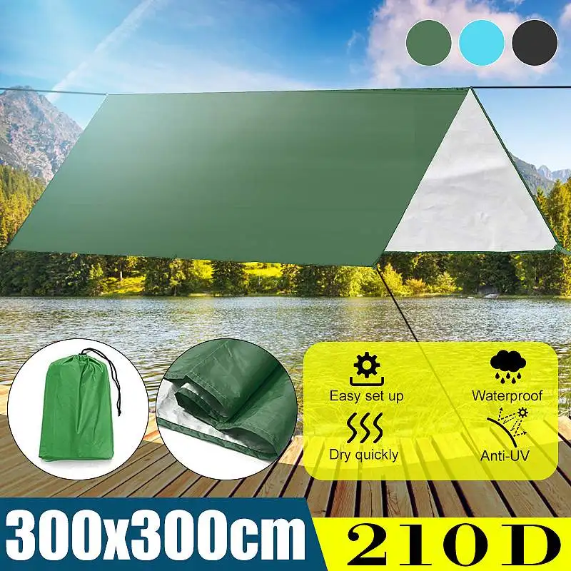 300x300CM Summer Outdoor Waterproof anti-UV Shade Canvas 210T Cloth Sunscreen Rain Cover Garden Courtyard Awning 300D Shelter
300x300CM Summer Outdoor Waterproof anti-UV Shade Canvas 210T Cloth Sunscreen Rain Cover Garden Courtyard Awning 300D Shelter