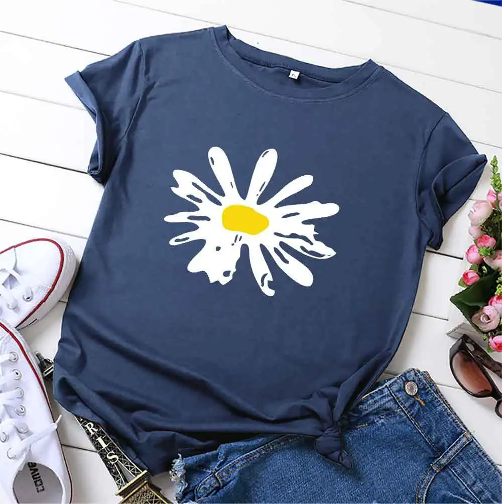 2021 Clothes Plus Size Woman TShirt Flower Print T-shirt Female O Neck Short Sleeve 100%Cotton Tshirt Summer Tops Vintage Tees
2021 Clothes Plus Size Woman TShirt Flower Print T-shirt Female O Neck Short Sleeve 100%Cotton Tshirt Summer Tops Vintage Tees
