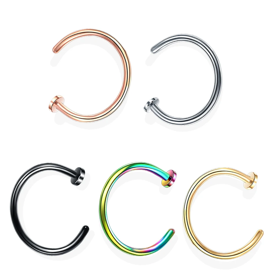 1Pc Stainless Steel Fake Nose Ring Hoop Septum Rings C Clip Lip Ring Earring for Women Fake Piercing Body Jewelry Non-Pierced
1Pc Stainless Steel Fake Nose Ring Hoop Septum Rings C Clip Lip Ring Earring for Women Fake Piercing Body Jewelry Non-Pierced