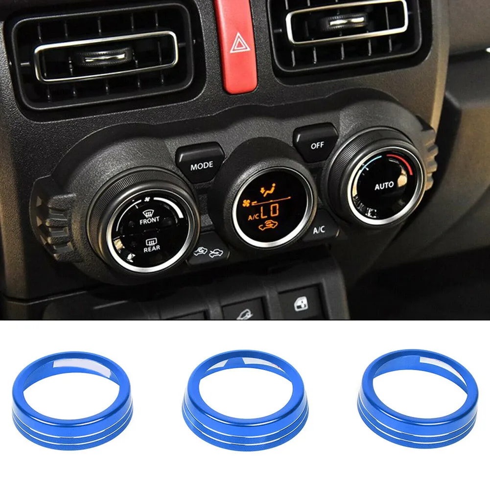 3pcs Car A/C Knobs Covers Air Conditioning Button Trim Rings Interior Accessories For Suzuki Jimny 2019 2020
3pcs Car A/C Knobs Covers Air Conditioning Button Trim Rings Interior Accessories For Suzuki Jimny 2019 2020