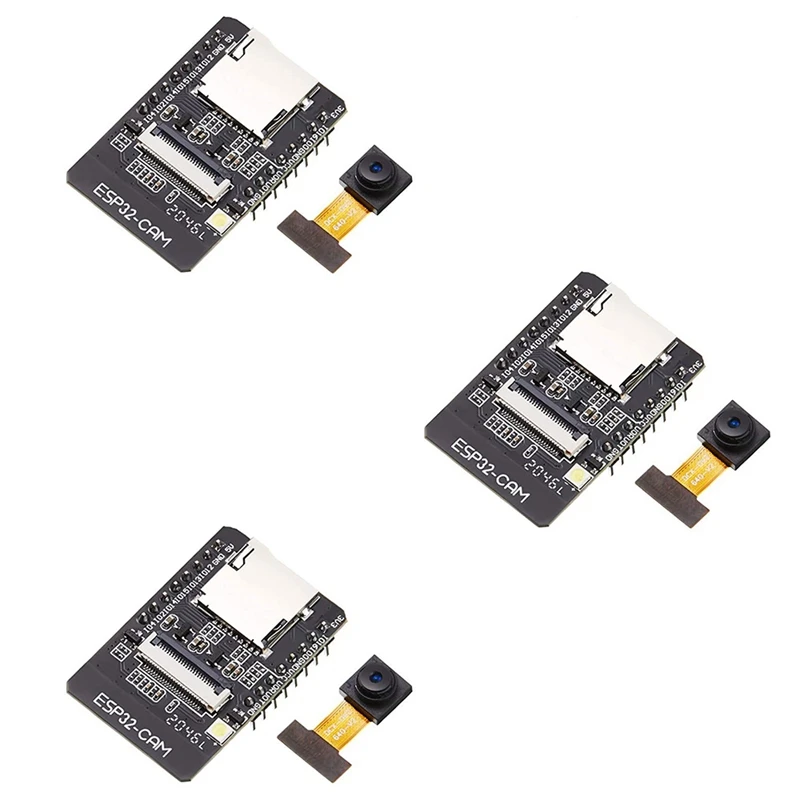 ESP32-CAM WIFI Bluetooth Development Board OV2640 Camera Module MICRO-USB Interface CH340G USB to Serial Port, 3Pcs
ESP32-CAM WIFI Bluetooth Development Board OV2640 Camera Module MICRO-USB Interface CH340G USB to Serial Port, 3Pcs