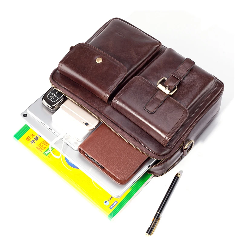 Brand New Cowhide Leather Messenger Bag Men Genuine Leather Handbag Male Travel Pad Shoulder Bag for Men Office Briefcase Totes
Brand New Cowhide Leather Messenger Bag Men Genuine Leather Handbag Male Travel Pad Shoulder Bag for Men Office Briefcase Totes