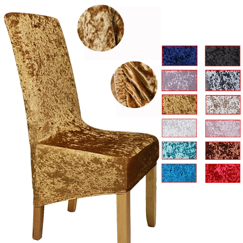 Velvet glossy fabric chair cover universal elastic protection chair cover dining room hotel sofa cover large 1/4/6 pieces
Velvet glossy fabric chair cover universal elastic protection chair cover dining room hotel sofa cover large 1/4/6 pieces