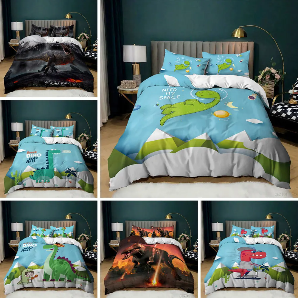 Kids Dinosaur Boys Bedding Duvet Cover Set Children Cartoon Cute Animals Tanystropheus Polyester Microfiber Bedding Set 2/3pcs
Kids Dinosaur Boys Bedding Duvet Cover Set Children Cartoon Cute Animals Tanystropheus Polyester Microfiber Bedding Set 2/3pcs