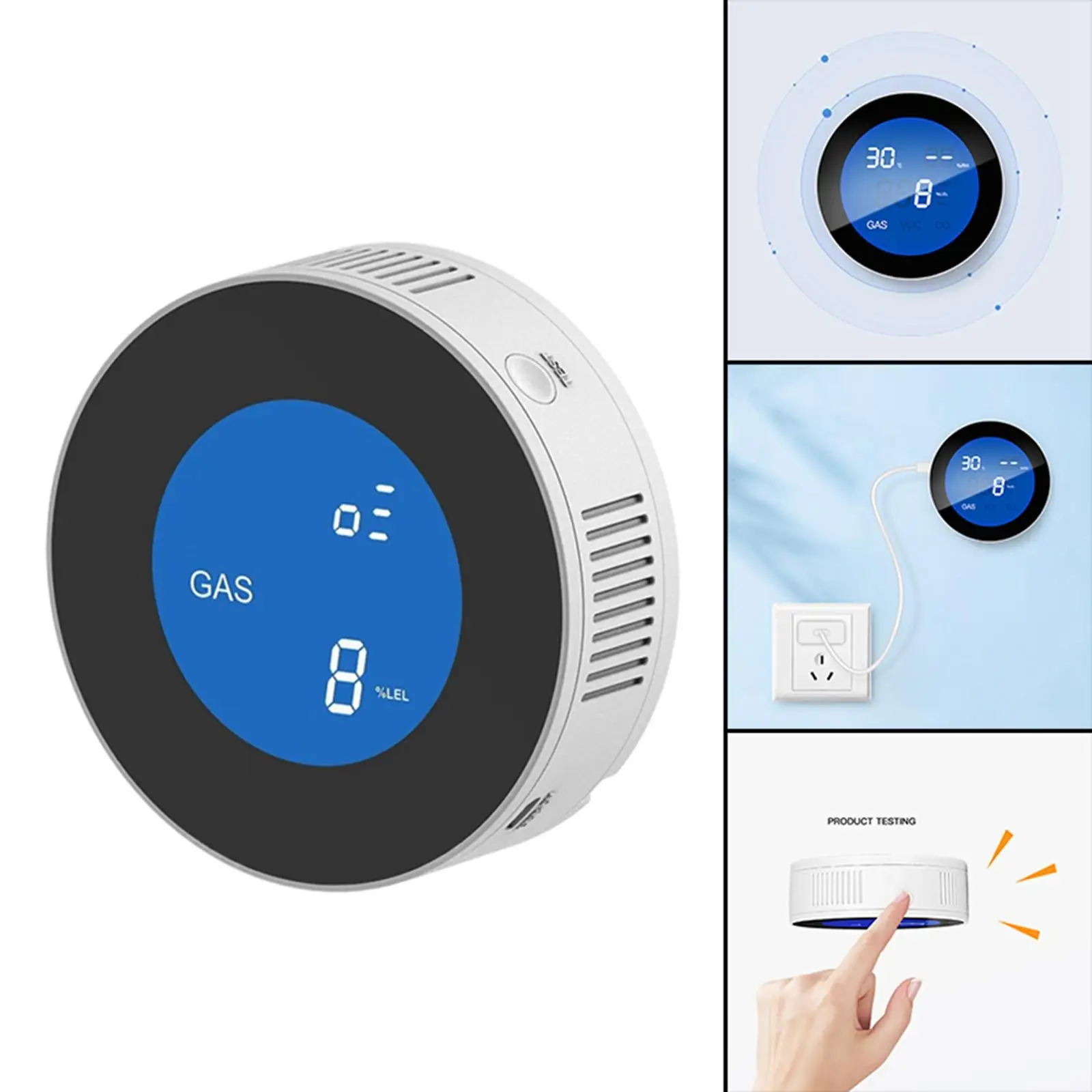 App Control Natural Gas Leak Detectors Alarm Sound, Gas Leak Detection Gas Sniffer Combustible Sensor Warning for Home Kitchen
App Control Natural Gas Leak Detectors Alarm Sound, Gas Leak Detection Gas Sniffer Combustible Sensor Warning for Home Kitchen