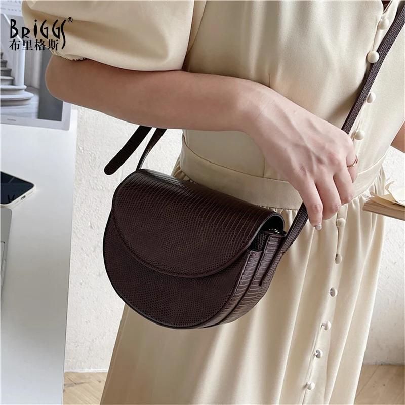 BRIGGS Vintage PU Leather Women Shoulder Bags Fashion Quality Crossbody Bag Retro Designer Cover Saddle Female Messenger Bags
BRIGGS Vintage PU Leather Women Shoulder Bags Fashion Quality Crossbody Bag Retro Designer Cover Saddle Female Messenger Bags