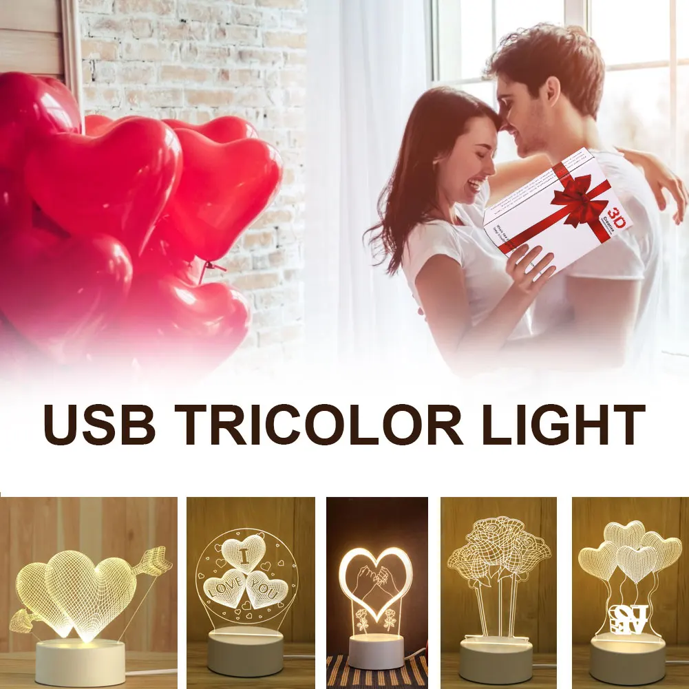 3D Sensor Night Light USB Cartoon Light Acrylic Atmosphere Lamp 3 Changeable for Child Room Bedroom Living Room bar Shop Cafe
3D Sensor Night Light USB Cartoon Light Acrylic Atmosphere Lamp 3 Changeable for Child Room Bedroom Living Room bar Shop Cafe