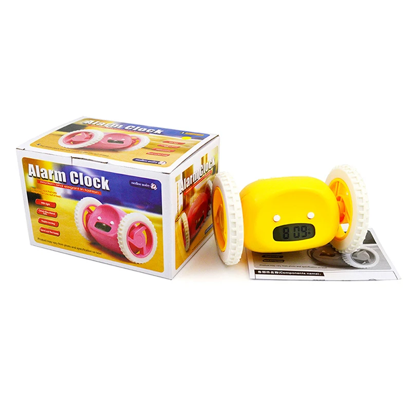 Wheels Alarm Clock with Backlit Extra Loud for Heavy Sleeper Adult or Kid Bedroom, Funny, Rolling, Run-away, Moving, Jumping
Wheels Alarm Clock with Backlit Extra Loud for Heavy Sleeper Adult or Kid Bedroom, Funny, Rolling, Run-away, Moving, Jumping
