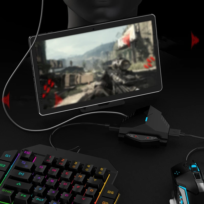 Game Controller+ Gaming Keyboard Set for PUBG BT 5.0 Game Converter with TypeC/3.5mm Earphone Hole for IOS Android Game
Game Controller+ Gaming Keyboard Set for PUBG BT 5.0 Game Converter with TypeC/3.5mm Earphone Hole for IOS Android Game