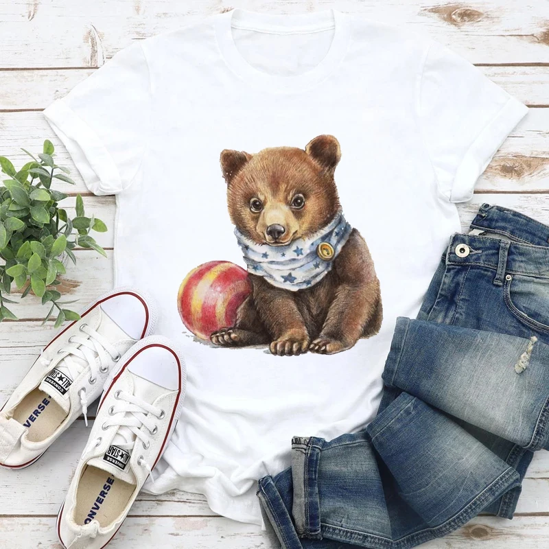 Harajuku fashion cute animal lady T-shirt printing 90s short-sleeved streetwear women T-shirt tops graphic T-shirt women
Harajuku fashion cute animal lady T-shirt printing 90s short-sleeved streetwear women T-shirt tops graphic T-shirt women