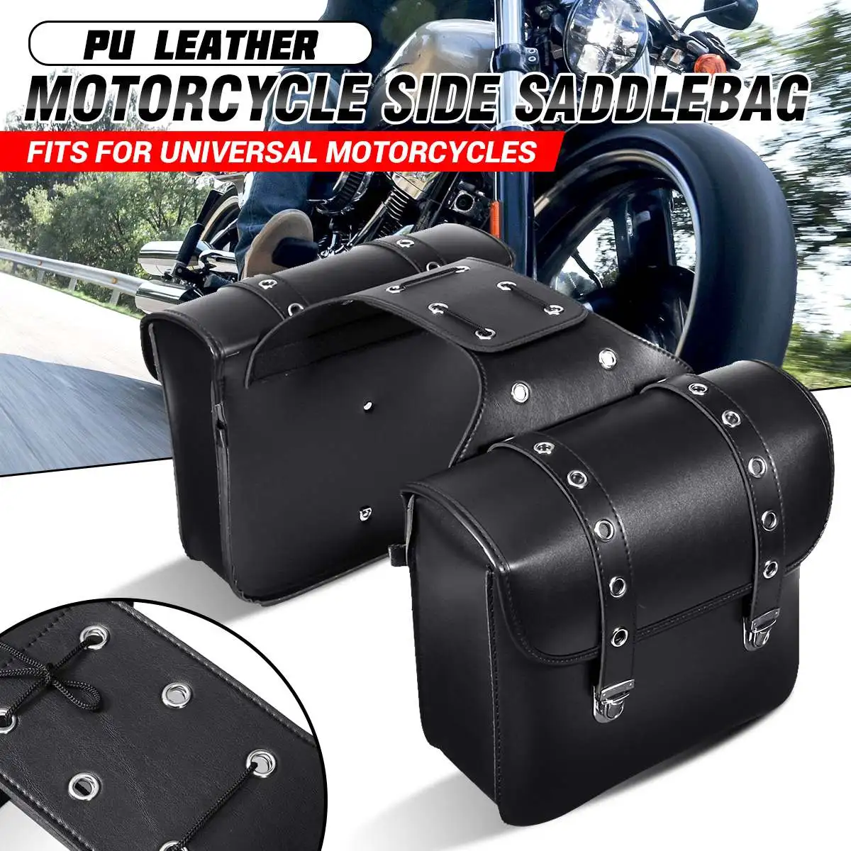 Pair Motorcycle Saddlebag Tool Luggage Case Saddle Bags Waterproof Side Pouch Black For Honda/Yamaha/Suzuki
Pair Motorcycle Saddlebag Tool Luggage Case Saddle Bags Waterproof Side Pouch Black For Honda/Yamaha/Suzuki