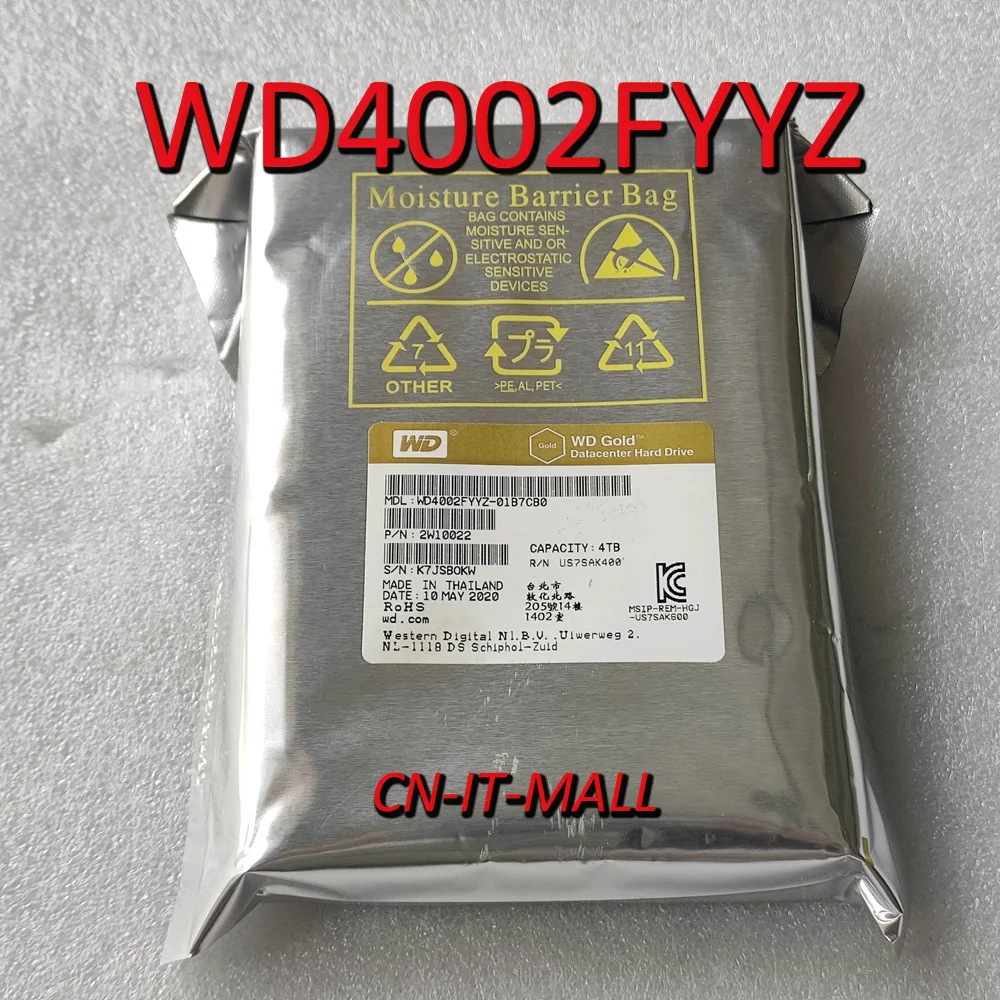 New 3.5 Gold WD4002FYYZ 4TB 7.2K SATA 6Gb/s 128MB HDD Enterprise Hard Drive
New 3.5 Gold WD4002FYYZ 4TB 7.2K SATA 6Gb/s 128MB HDD Enterprise Hard Drive