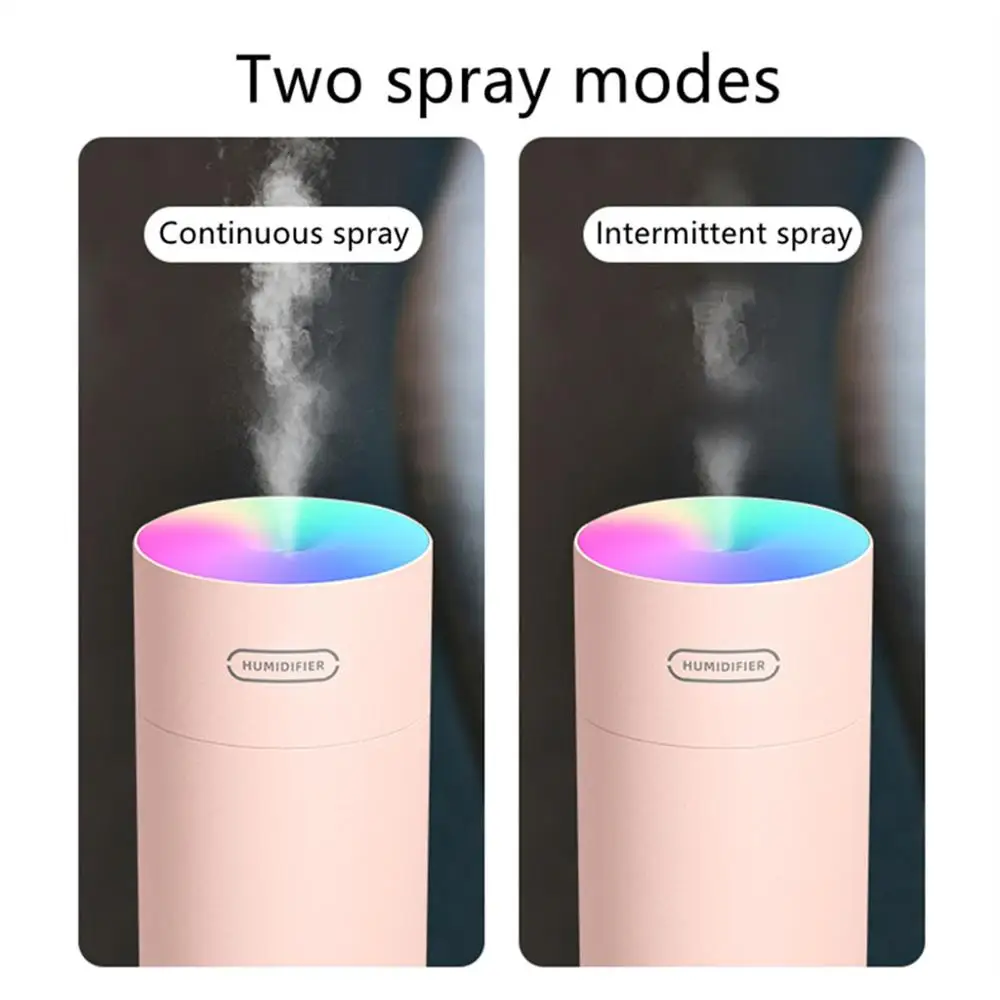270/300ML Mini Ultrasonic Humidifier USB Air Atomizers Night Light Aroma Essential Oil Diffuser Home Car LED Mist Maker Fogger | Бытовая