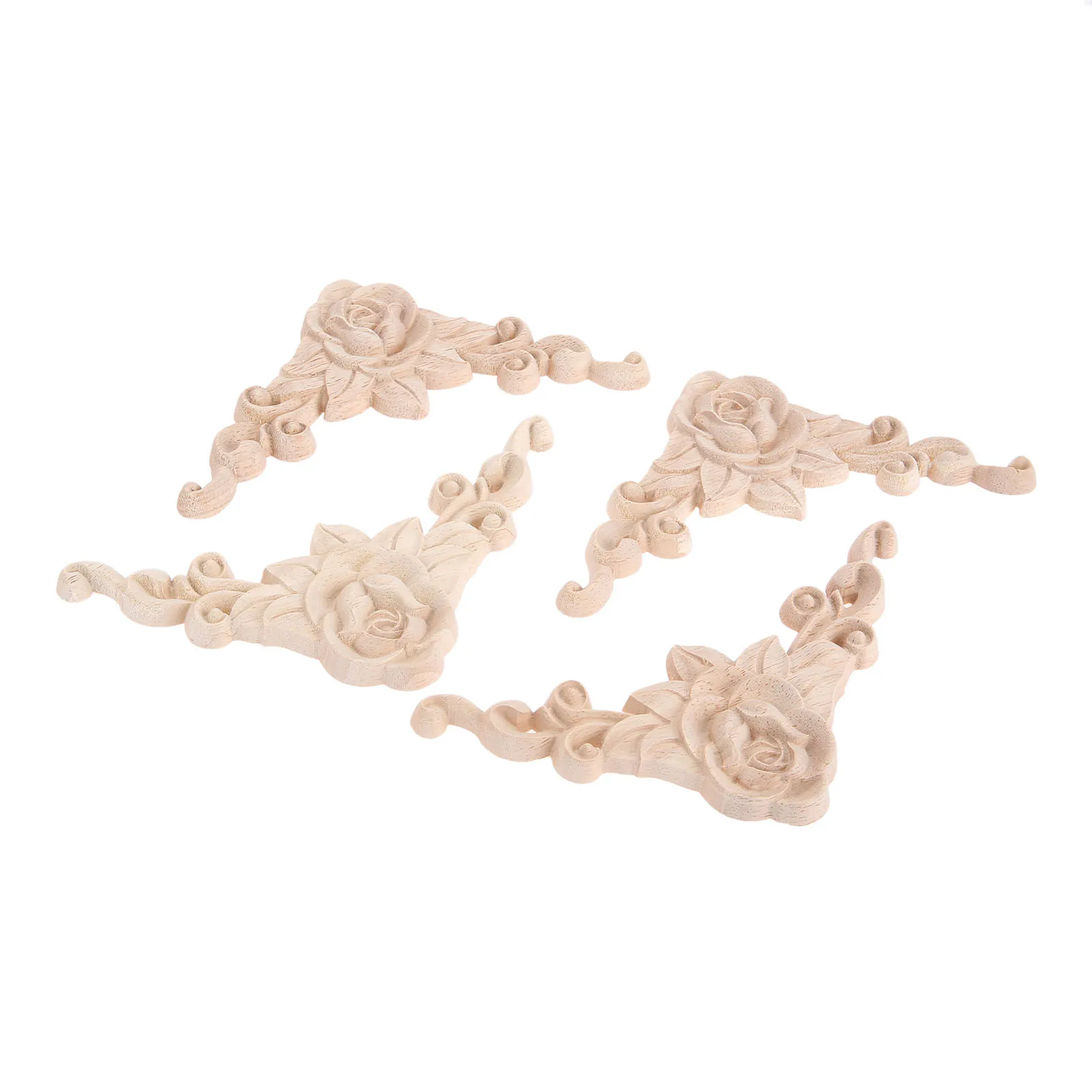 4pcs 10/12/15cm Woodcarving Corner Decal Unpainted Wood Carved Europe Rose Onlay Applique Frame Home Furniture Door 3D Decor
4pcs 10/12/15cm Woodcarving Corner Decal Unpainted Wood Carved Europe Rose Onlay Applique Frame Home Furniture Door 3D Decor