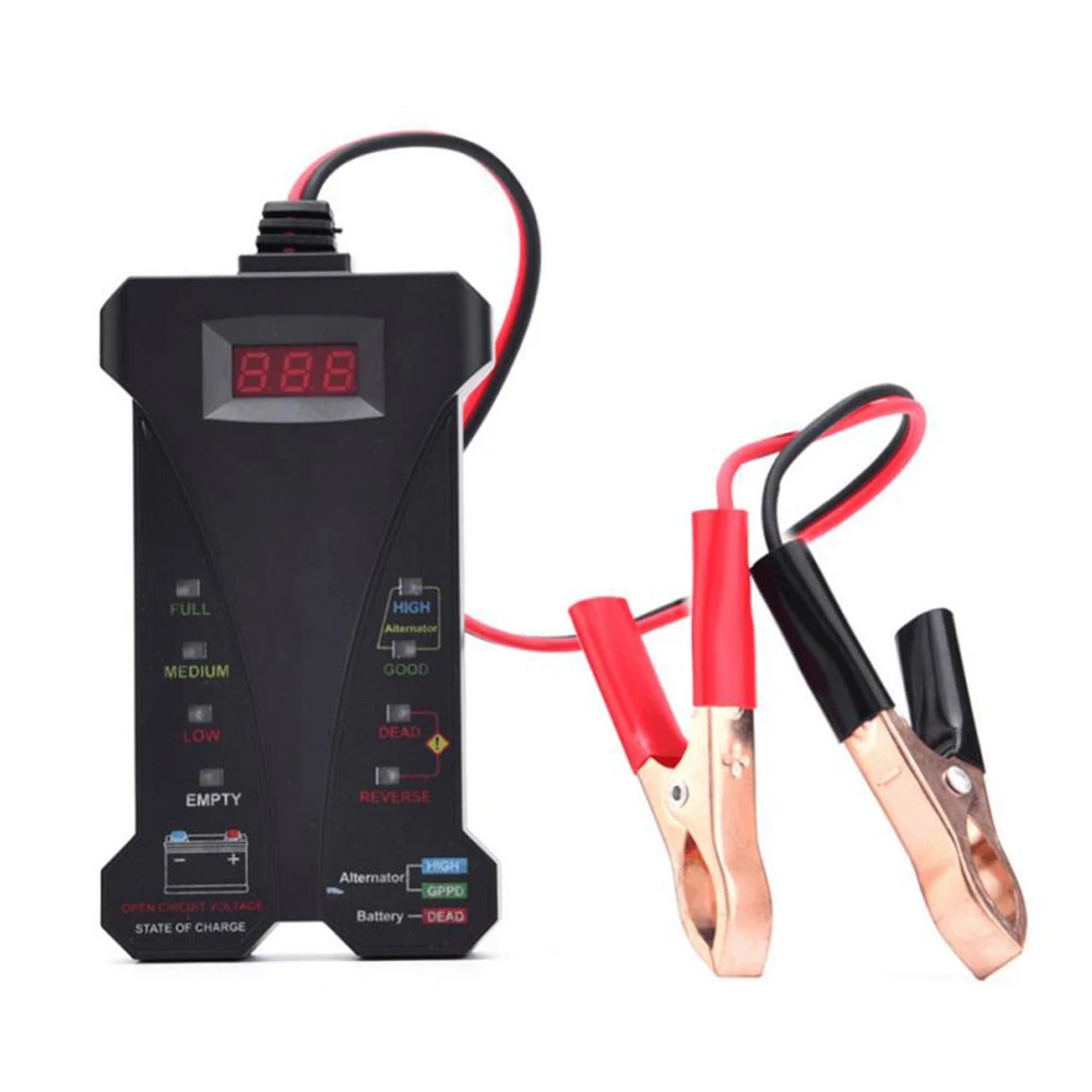 3 in 1 Car Battery Tester 12V Digital Battery Test Voltmeter Alternator Charging System Analyzer with LCD Display LED Indication
3 in 1 Car Battery Tester 12V Digital Battery Test Voltmeter Alternator Charging System Analyzer with LCD Display LED Indication