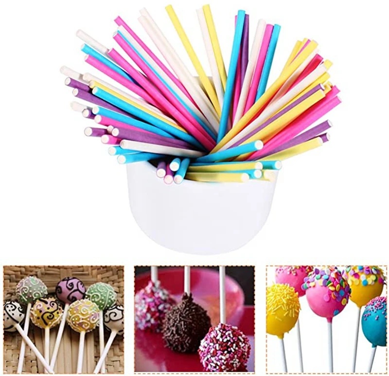 100pcs Lollipop Sticks 15cm Paper Lollipop Sticks Cake Pops Making Tool Baking Cake Lollipops Candy Chocolates Cookies DIY Craft
100pcs Lollipop Sticks 15cm Paper Lollipop Sticks Cake Pops Making Tool Baking Cake Lollipops Candy Chocolates Cookies DIY Craft