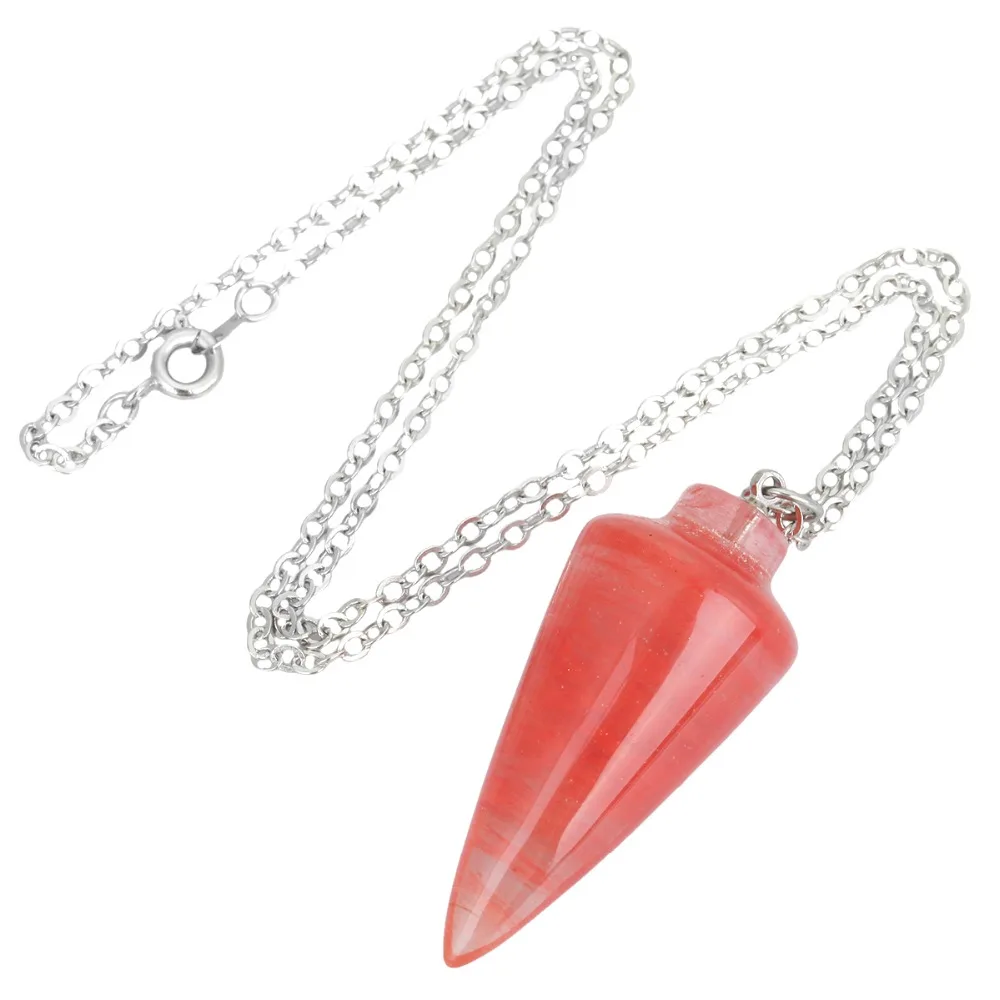 SUNYIK Cherry Quartz Crystal Gem Stone Healing Dowsing Reiki Chakra Charm Pendulum With Chain
SUNYIK Cherry Quartz Crystal Gem Stone Healing Dowsing Reiki Chakra Charm Pendulum With Chain