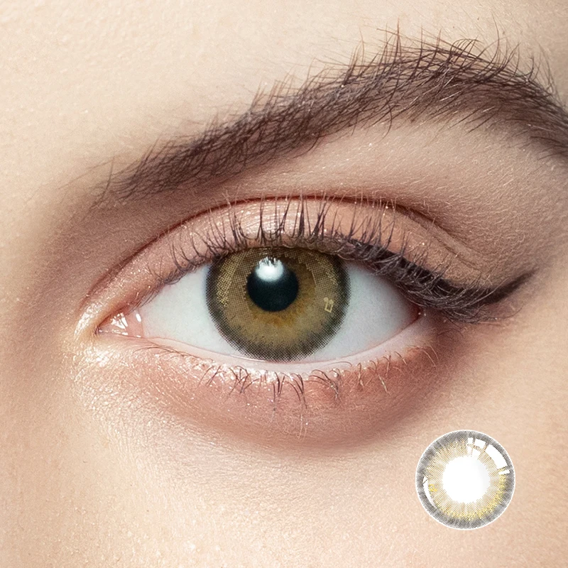 10 шт. (5 пар) контактные линзы с диоптриями зеленого цвета | Красота и здоровье