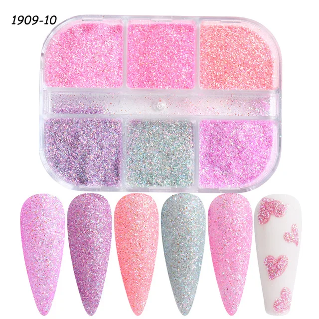 6 Grids Mixed Color Granulated Sugar Irregular Grain Nail Coarse Powder Flash Nail Sequin Powder Chrome-plated Nail Polish
6 Grids Mixed Color Granulated Sugar Irregular Grain Nail Coarse Powder Flash Nail Sequin Powder Chrome-plated Nail Polish