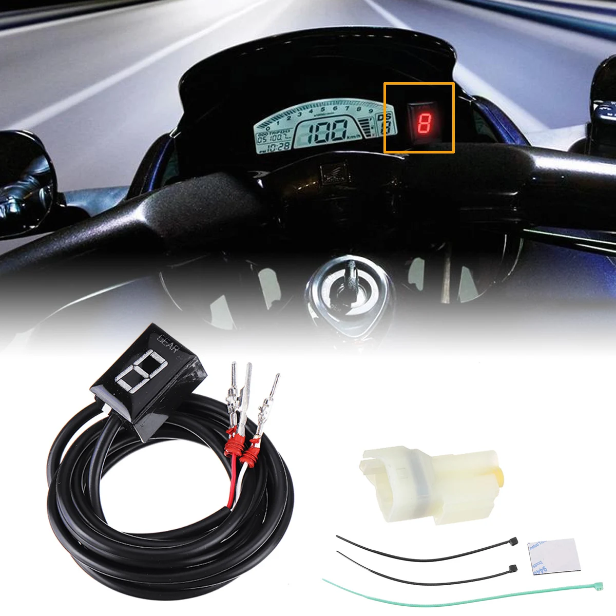 1-6 Speed Gear LCD Display Indicator Motorcycle Direct Mount For Honda Kawasaki ER6N Z1000SX Ninja300 Z1000 Z800 Z750
1-6 Speed Gear LCD Display Indicator Motorcycle Direct Mount For Honda Kawasaki ER6N Z1000SX Ninja300 Z1000 Z800 Z750