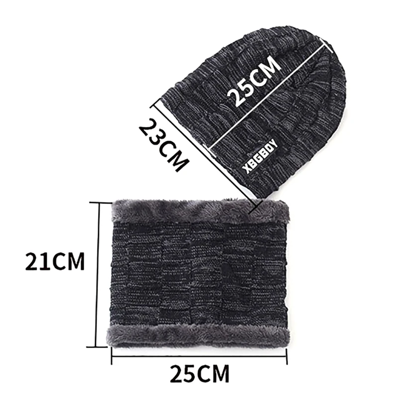 2020 New Two Pieces Winter Hat&Scarf Set For Men Winter Beanies Scarves Male Winter Sets Thick Cotton Warm Winter Accessories 
2020 New Two Pieces Winter Hat&Scarf Set For Men Winter Beanies Scarves Male Winter Sets Thick Cotton Warm Winter Accessories