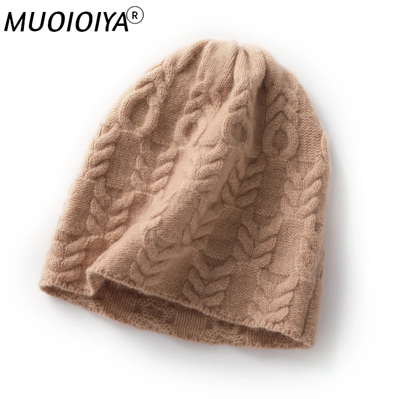 Winter Hot Sale Hats Women 100% Goat Cashmere Knitted Headgears Ladies Soft Warm Thicker Fashion Hat for Girls
Winter Hot Sale Hats Women 100% Goat Cashmere Knitted Headgears Ladies Soft Warm Thicker Fashion Hat for Girls