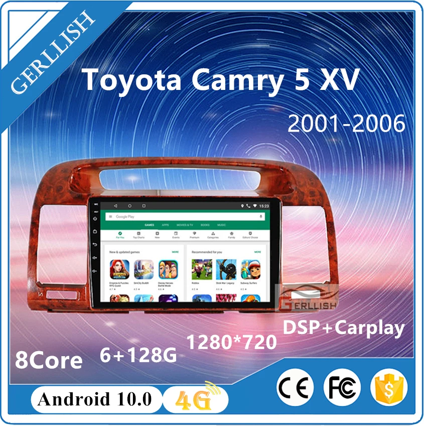 Gerllish для toyota camry 5th 2004 2005 2006 android радио Built-in GPS мультимедийное воспроизведение функция реверсивного видео
Gerllish для toyota camry 5th 2004 2005 2006 android радио Built-in GPS мультимедийное воспроизведение функция реверсивного видео