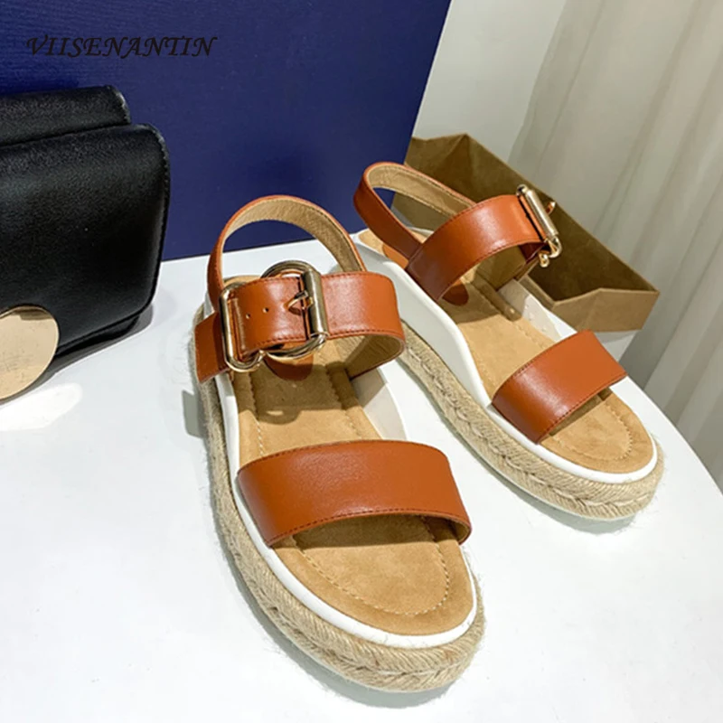 Летние новые кожаные римские сандалии на толстой подошве женские плетеные повседневные пляжные универсальные сандалии ручной работы с пря...
Летние новые кожаные римские сандалии на толстой подошве женские плетеные повседневные пляжные универсальные сандалии ручной работы с пря...