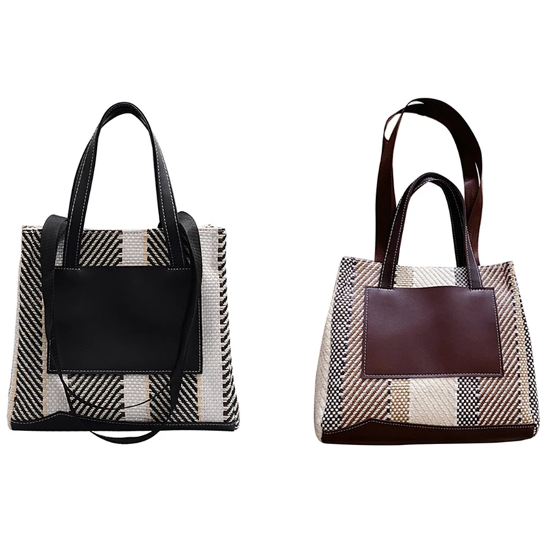 Fashion Women's Canvas Woven Shoulder Bag Casual Retro Messenger Bag Large Capacity Travel Handbag Tote Bag
Fashion Women's Canvas Woven Shoulder Bag Casual Retro Messenger Bag Large Capacity Travel Handbag Tote Bag