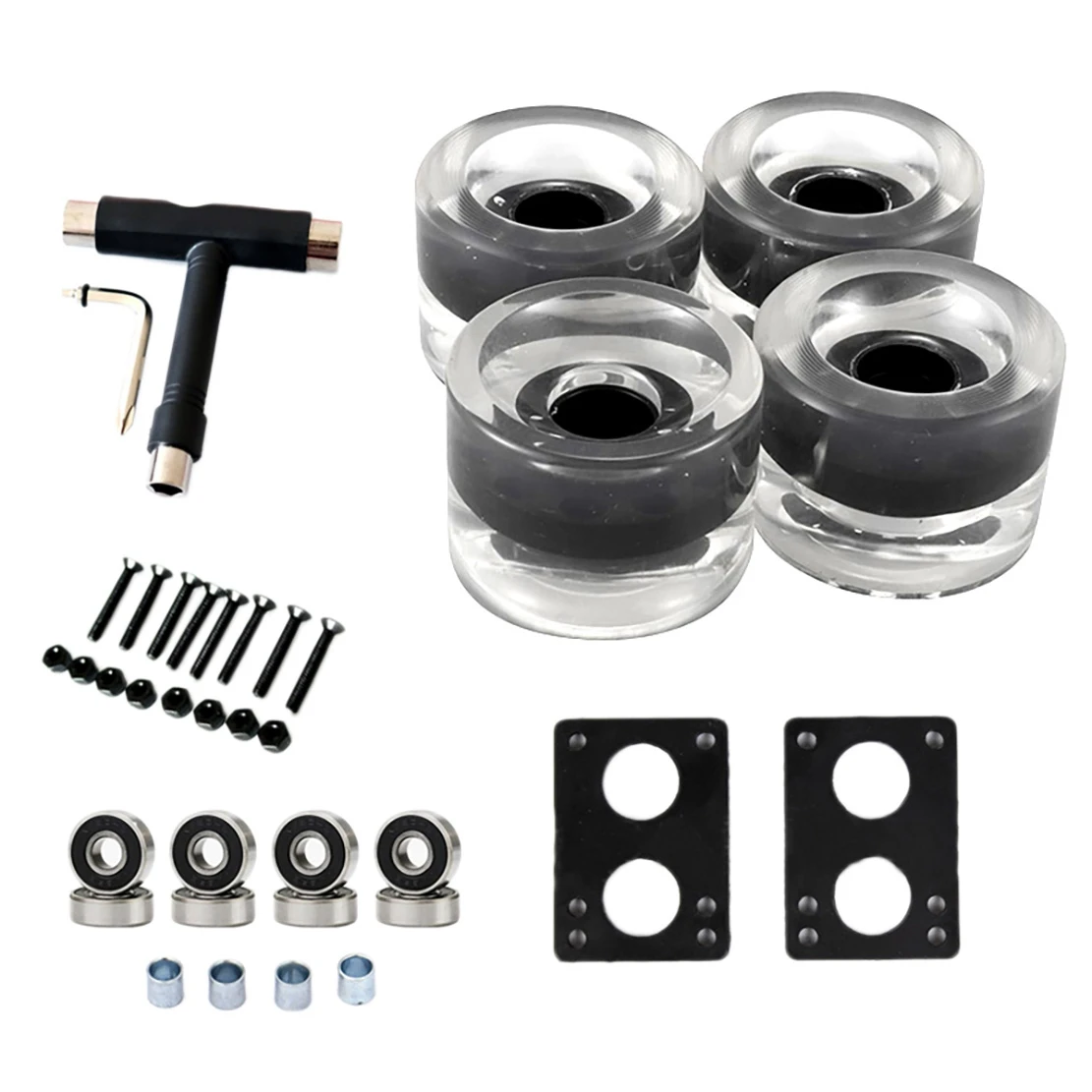 Skateboard Wheels Set with Bearings 82A Longboard Wheels PU Wheels Cruiser Wheels Street Upgrade Replacement
Skateboard Wheels Set with Bearings 82A Longboard Wheels PU Wheels Cruiser Wheels Street Upgrade Replacement