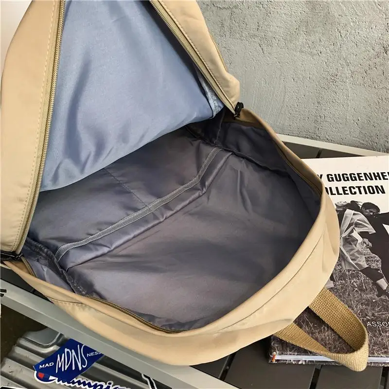 Teenagers Large capacity School Backpack Contracted Pure color Students Schoolbag Korean Japanese Style Harajuku package Fashion 
Teenagers Large capacity School Backpack Contracted Pure color Students Schoolbag Korean Japanese Style Harajuku package Fashion