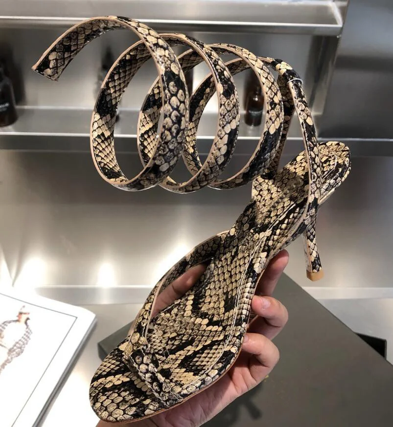 Sandalias Mujer Serpentine Cross Strap Snake Pattern Mixed Color Sandals Thin Heel Women Sexy Woman Shoes New Fashion High Heels
Sandalias Mujer Serpentine Cross Strap Snake Pattern Mixed Color Sandals Thin Heel Women Sexy Woman Shoes New Fashion High Heels