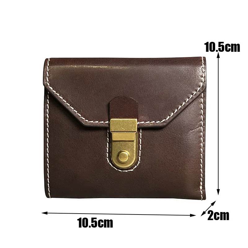 AETOO Lock style women's wallet, hand-stitched leather short wallet, casual hundred men's leather wallet
AETOO Lock style women's wallet, hand-stitched leather short wallet, casual hundred men's leather wallet