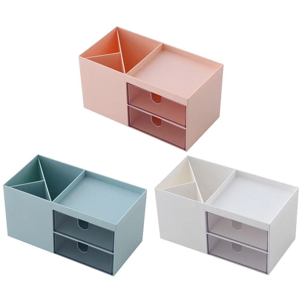Desktop Storage Box Makeup Organizer 3 Compartments Cosmetic Storage Box Organizer Jewelry Nail Polish Makeup 2 Drawer Container
Desktop Storage Box Makeup Organizer 3 Compartments Cosmetic Storage Box Organizer Jewelry Nail Polish Makeup 2 Drawer Container