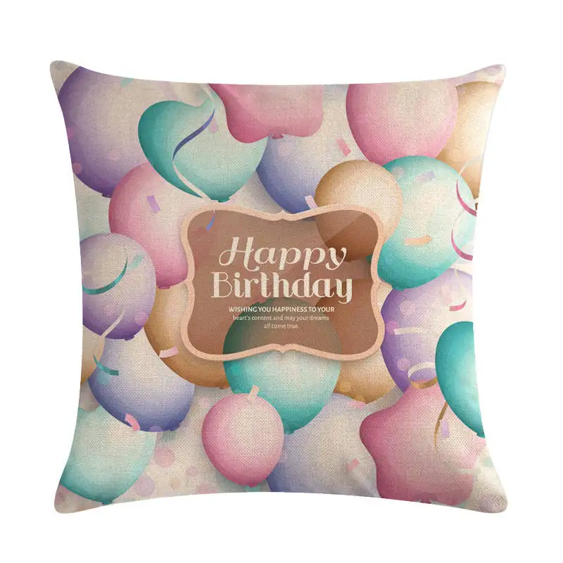 Happy Birthday Balloon Pillow Cover Suitable for Birthday Party Decoration
Happy Birthday Balloon Pillow Cover Suitable for Birthday Party Decoration