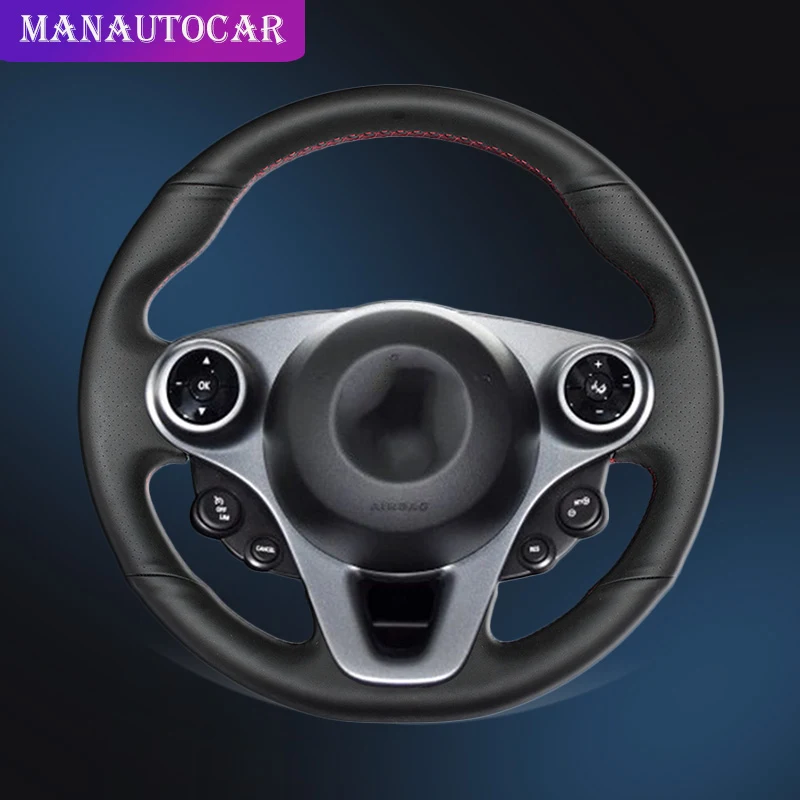 Автомобильная Оплетка на руль для Smart New Fortwo Forfour 2015-2017 ручной работы DIY авто чехлы |