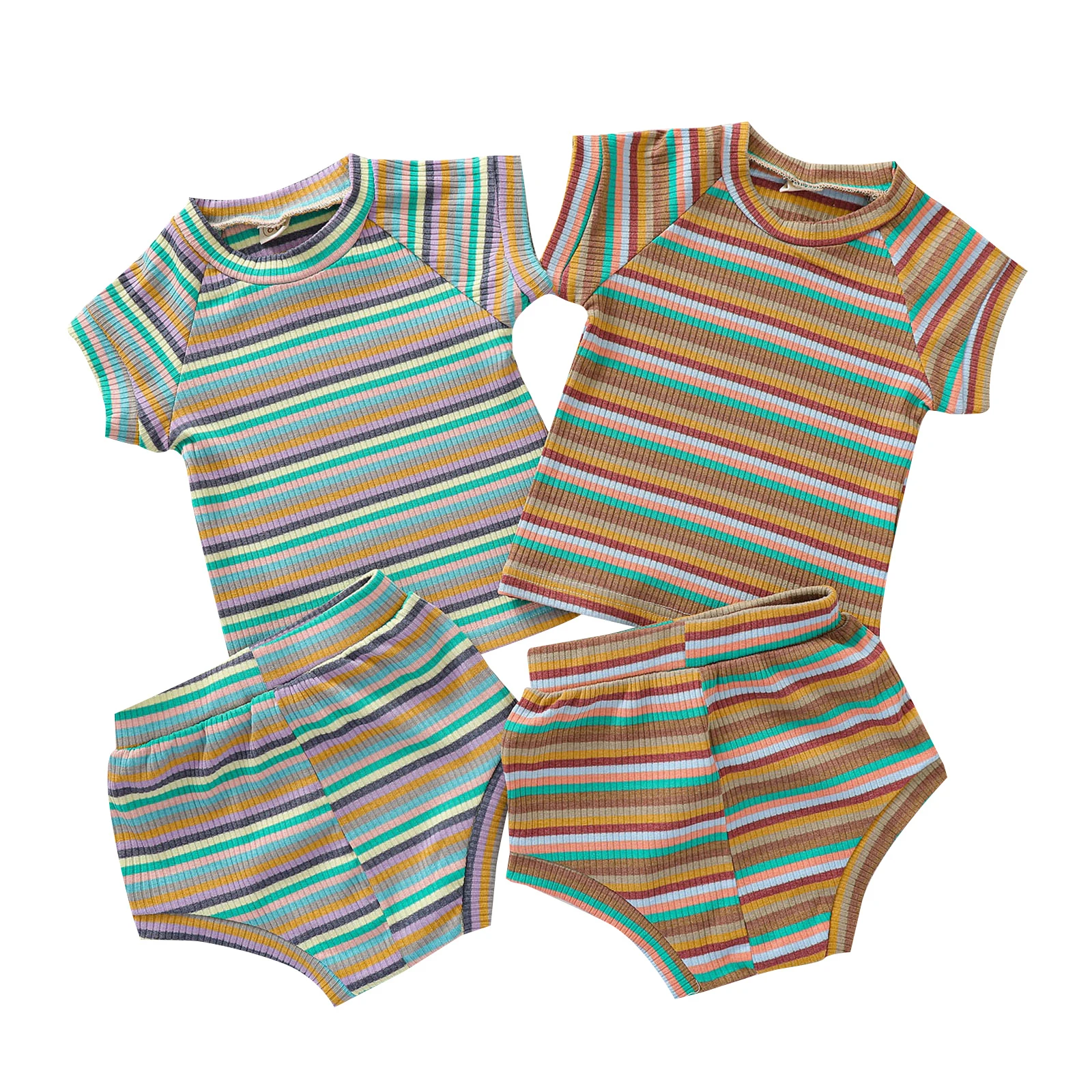 0-3Y Toddler Newborn Baby Girl Clothing Striped Outfits Casual Short Sleeve Round Neck Pullover + Shorts Summer Soft 2pcs 
0-3Y Toddler Newborn Baby Girl Clothing Striped Outfits Casual Short Sleeve Round Neck Pullover + Shorts Summer Soft 2pcs