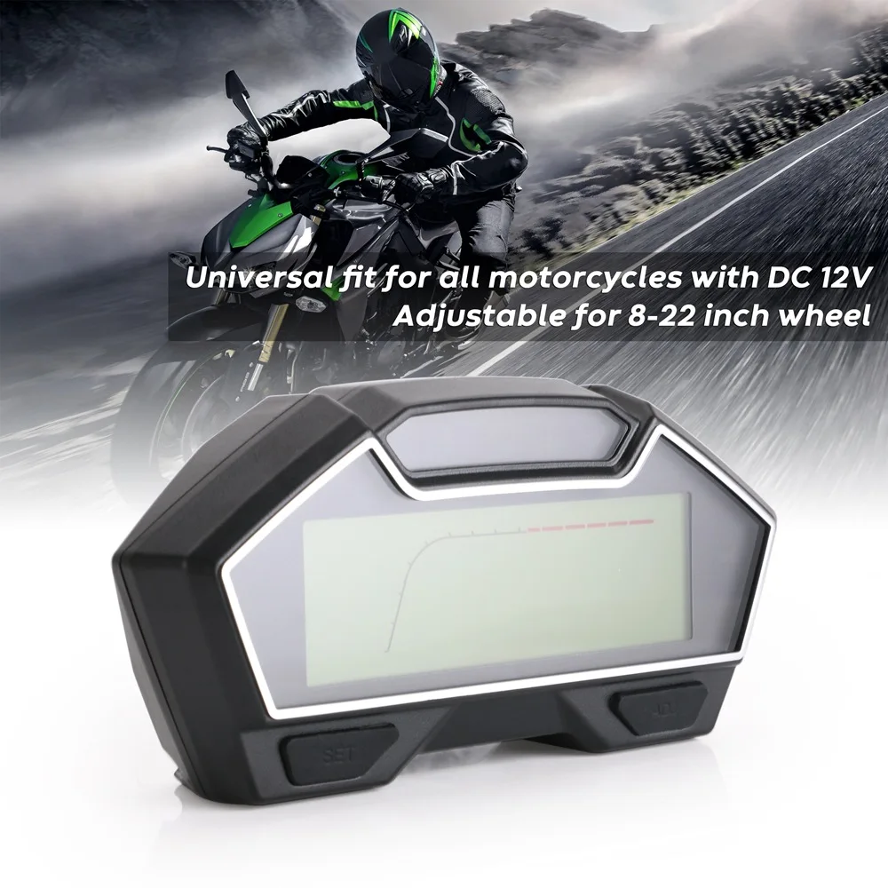 Speedometer for Motorcycle LCD Tachometer Speed Fuel Meter For BMW Honda Ducati Kawasaki Yamaha DIY Universal Speedometer
Speedometer for Motorcycle LCD Tachometer Speed Fuel Meter For BMW Honda Ducati Kawasaki Yamaha DIY Universal Speedometer