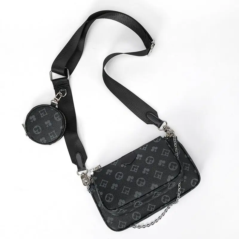 

famous brand mahjong bag crossbody shoulder bag 3 in 1 luxury handbag PU leather tote bags fashion baguette bag for women 2020