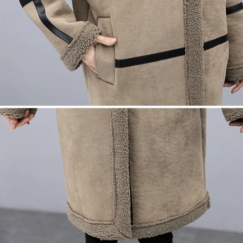 Plus Size Sedue Fur Coat Thick Warm Comfortable Chic Faux Leather Fur Women Overcoat Fashion Lamb Fur Female Outerwear 2020
Plus Size Sedue Fur Coat Thick Warm Comfortable Chic Faux Leather Fur Women Overcoat Fashion Lamb Fur Female Outerwear 2020