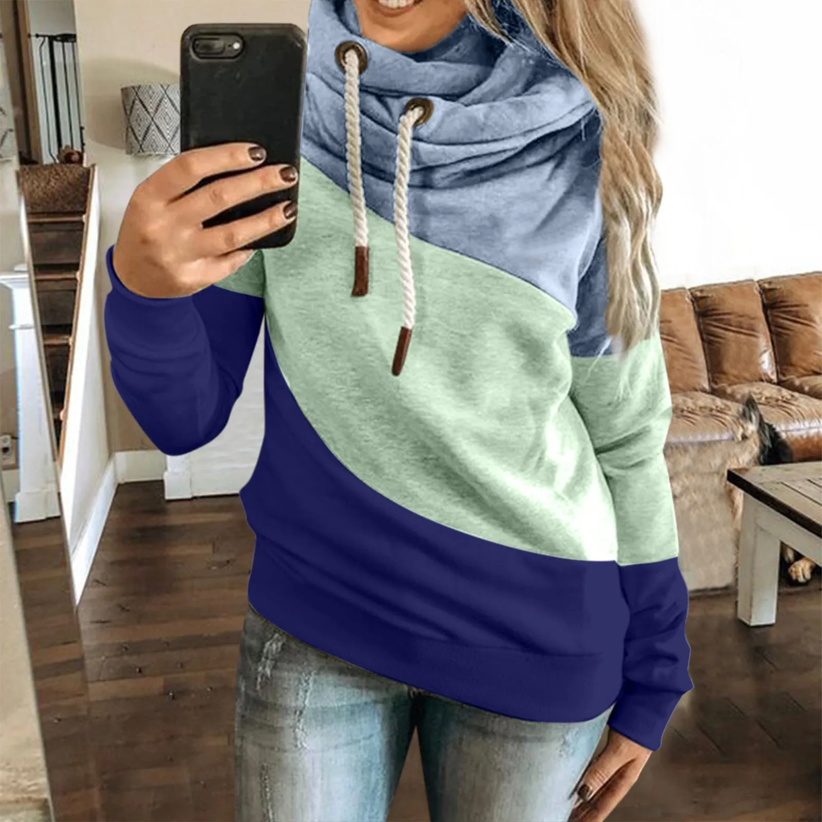 Female Hoodies Women Oversized Sweatshirts Autumn Winter Contrast Stitching Long Sleeve Pullover Top Warm Women's Clothing#LR2
Female Hoodies Women Oversized Sweatshirts Autumn Winter Contrast Stitching Long Sleeve Pullover Top Warm Women's Clothing#LR2