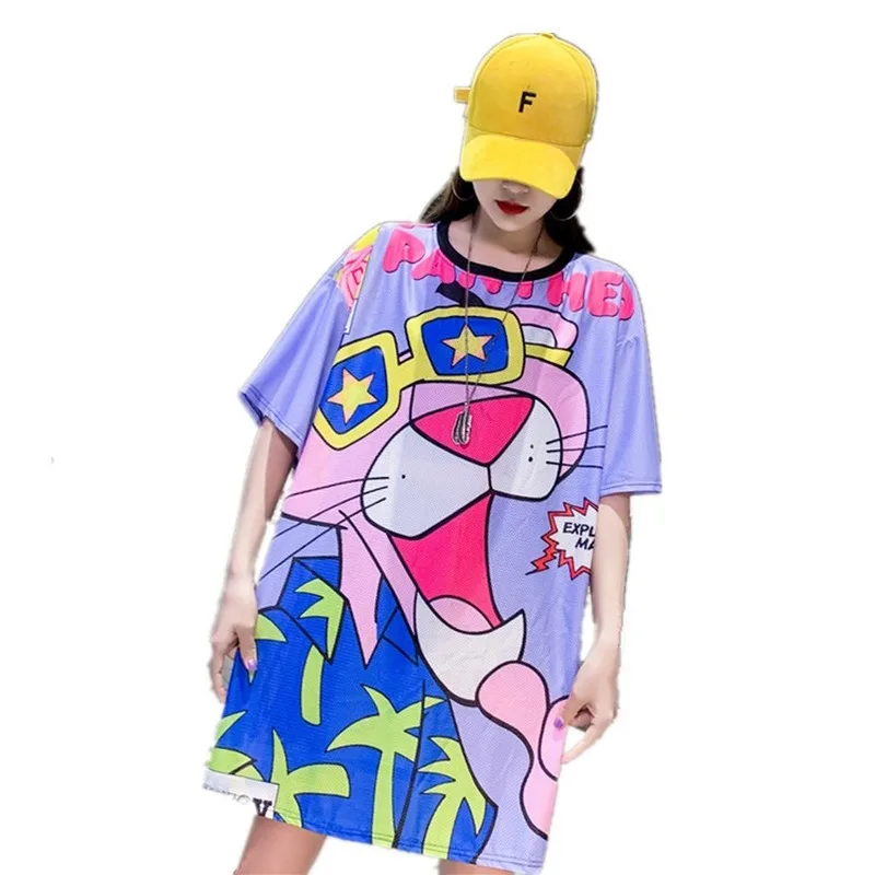 Jospoo Plus Size Women Tshirt New Summer Cartoon Multi-color T Shirt Mesh Shirt Mid Length Ice Silk Quick Drying Base Shirts
Jospoo Plus Size Women Tshirt New Summer Cartoon Multi-color T Shirt Mesh Shirt Mid Length Ice Silk Quick Drying Base Shirts