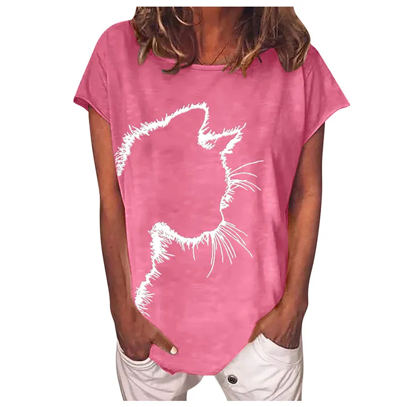 S-3XL Cat Printed Women's T-Shirt Cute Crop Top Female Casual T-Shirts With Short Sleeve T-Shirt Loose Breathable Anime Clothes
S-3XL Cat Printed Women's T-Shirt Cute Crop Top Female Casual T-Shirts With Short Sleeve T-Shirt Loose Breathable Anime Clothes